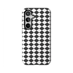 Salem's Hex | Black & White Checkered Case Phone Case get.casely Essential Galaxy S24 