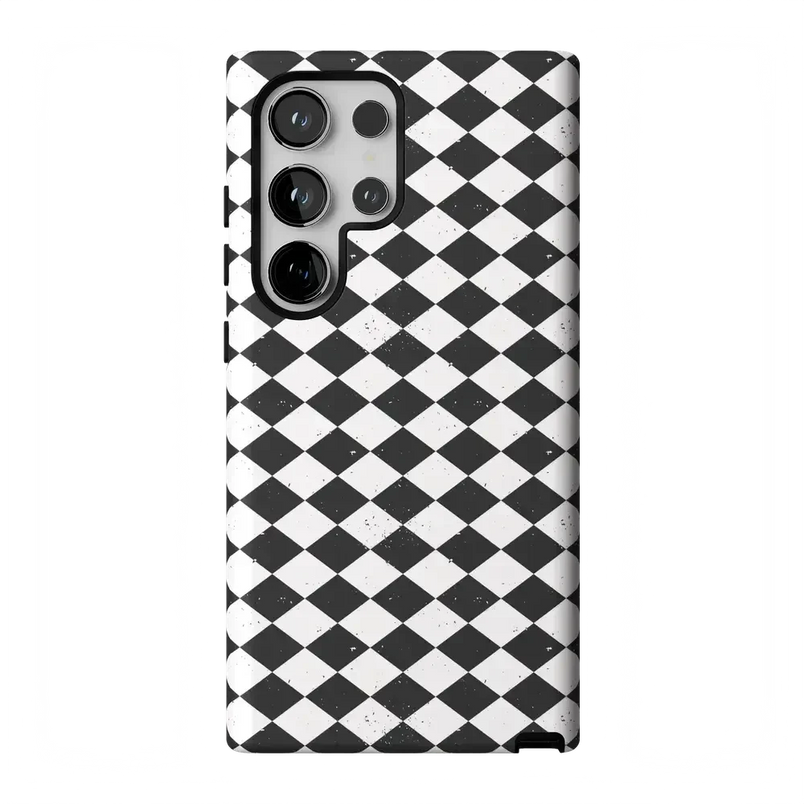 Salem's Hex | Black & White Checkered Case Phone Case get.casely Essential Galaxy S24 Ultra 