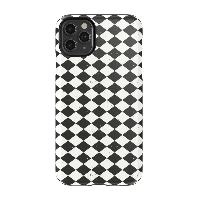 Salem's Hex | Black & White Checkered Case Phone Case get.casely Essential iPhone 11 Pro Max 