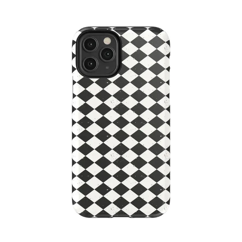 Salem's Hex | Black & White Checkered Case Phone Case get.casely Essential iPhone 11 Pro 