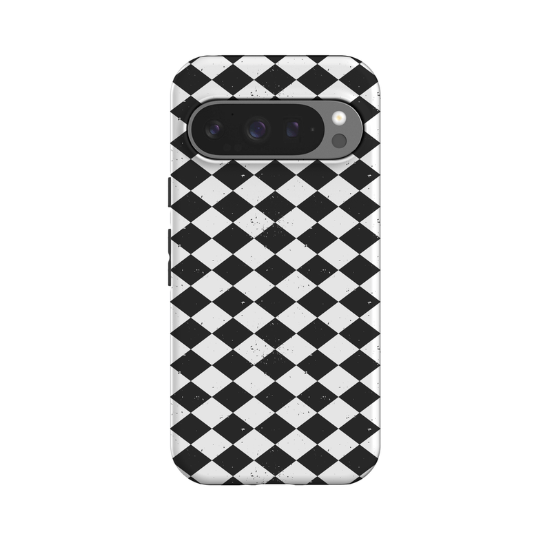 Salem's Hex | Black & White Checkered Case Phone Case get.casely Essential + MagSafe® Google Pixel 10 Pro 
