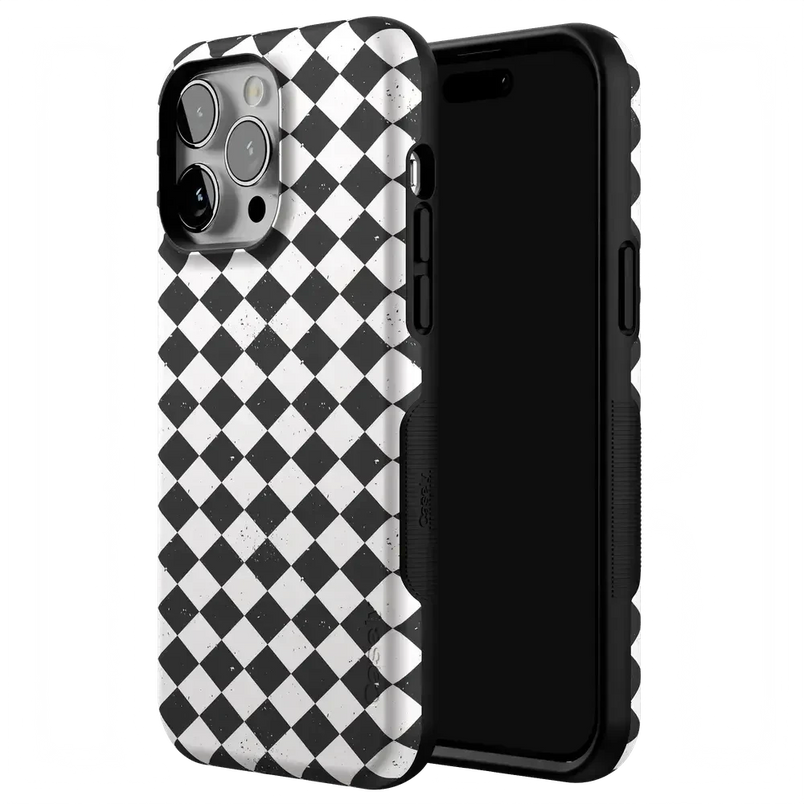 Salem's Hex | Black & White Checkered Case Phone Case get.casely 