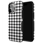 Salem's Hex | Black & White Checkered Case Phone Case get.casely 