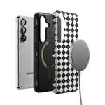 Salem's Hex | Black & White Checkered Case Phone Case get.casely 