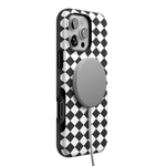 Salem's Hex | Black & White Checkered Case Phone Case get.casely 