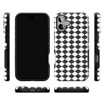 Salem's Hex | Black & White Checkered Case Phone Case get.casely 