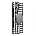 Salem's Hex | Black & White Checkered Case Phone Case get.casely 