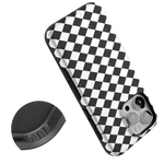 Salem's Hex | Black & White Checkered Case Phone Case get.casely 