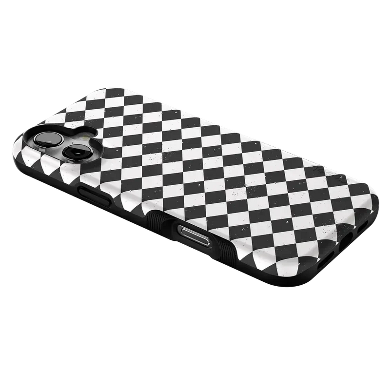 Salem's Hex | Black & White Checkered Case Phone Case get.casely 