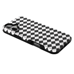 Salem's Hex | Black & White Checkered Case Phone Case get.casely 
