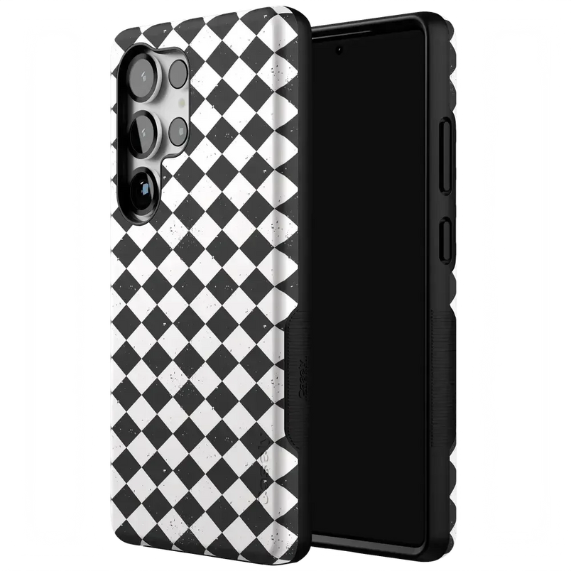 Salem's Hex | Black & White Checkered Case Phone Case get.casely 