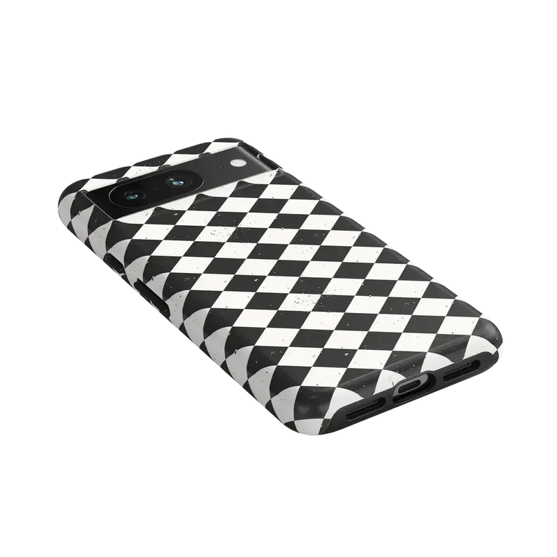 Salem's Hex | Black & White Checkered Case Phone Case get.casely 