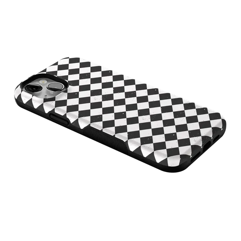 Salem's Hex | Black & White Checkered Case Phone Case get.casely 
