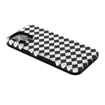 Salem's Hex | Black & White Checkered Case Phone Case get.casely 
