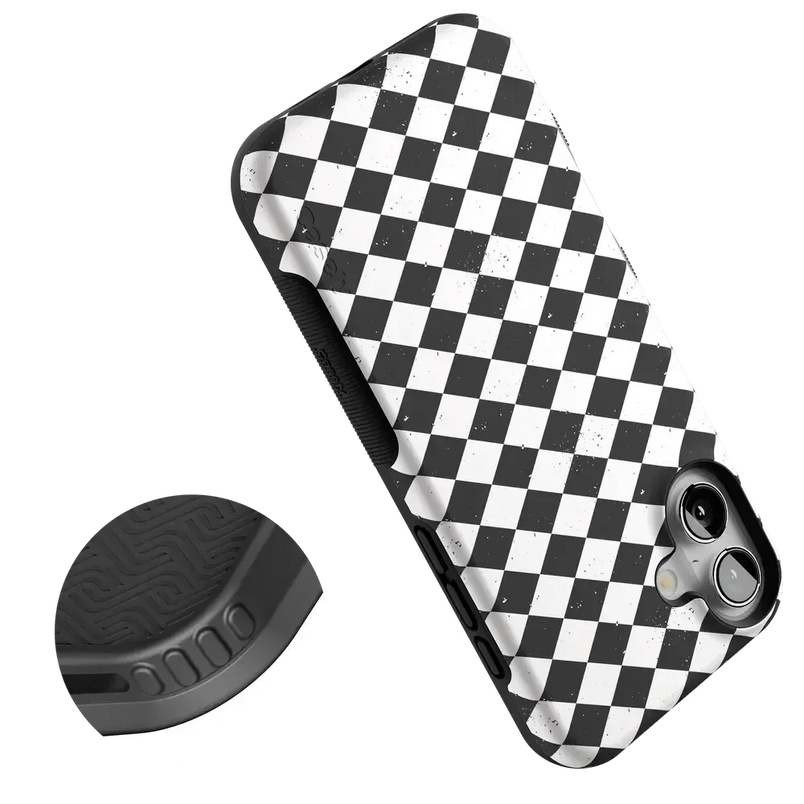 Salem's Hex | Black & White Checkered Case Phone Case get.casely 