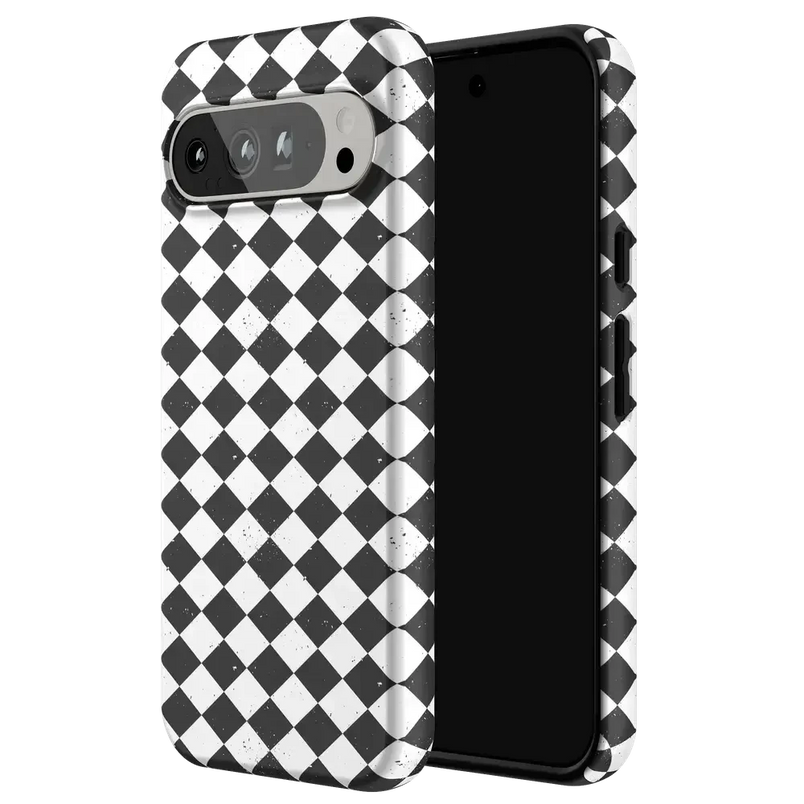 Salem's Hex | Black & White Checkered Case Phone Case get.casely 