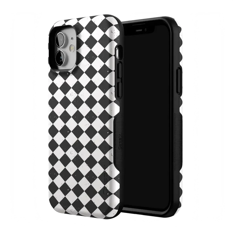 Salem's Hex | Black & White Checkered Case Phone Case get.casely 