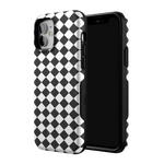 Salem's Hex | Black & White Checkered Case Phone Case get.casely 
