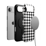 Salem's Hex | Black & White Checkered Case Phone Case get.casely 