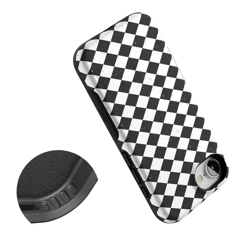 Salem's Hex | Black & White Checkered Case Phone Case get.casely 