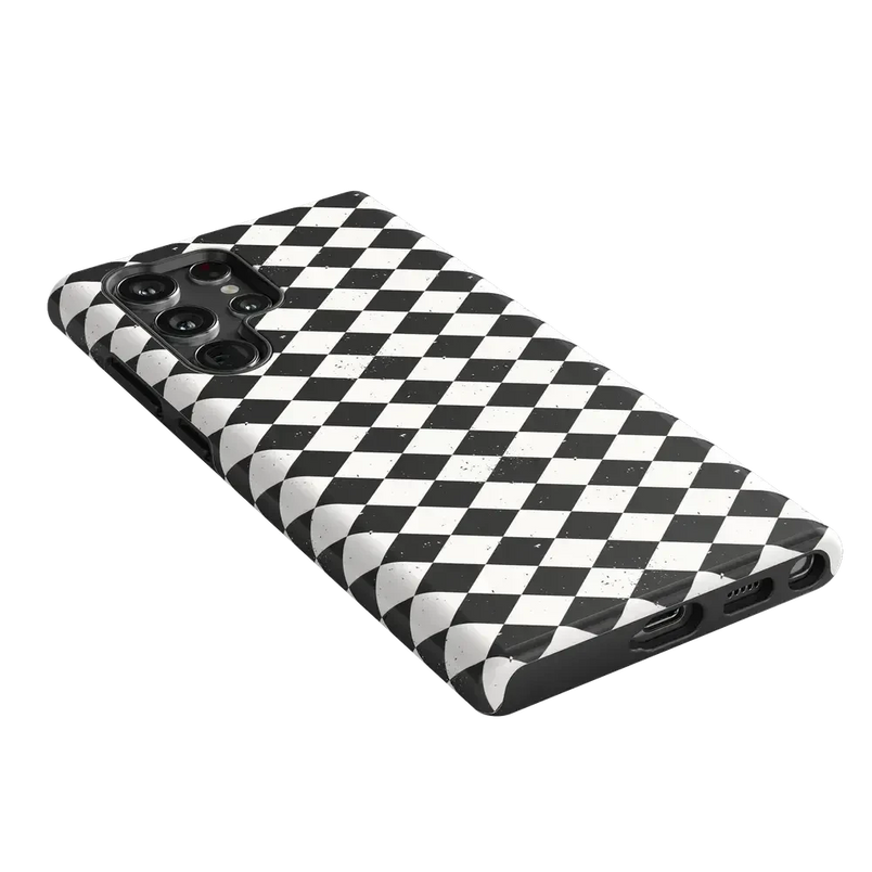 Salem's Hex | Black & White Checkered Case Phone Case get.casely 