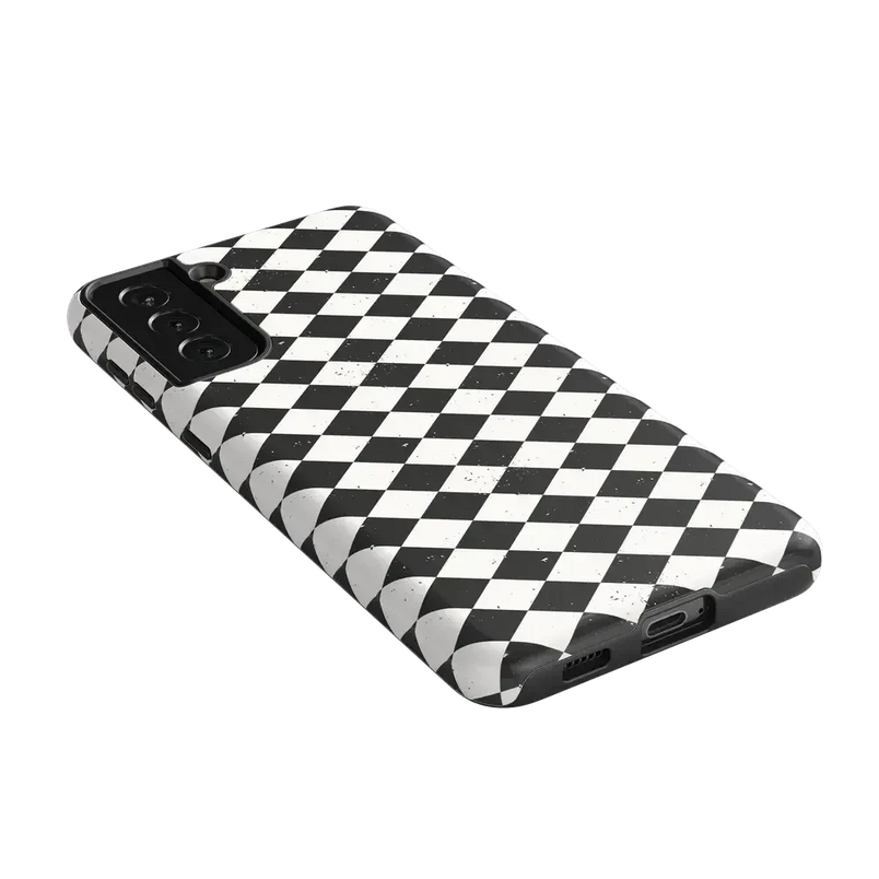 Salem's Hex | Black & White Checkered Case Phone Case get.casely 
