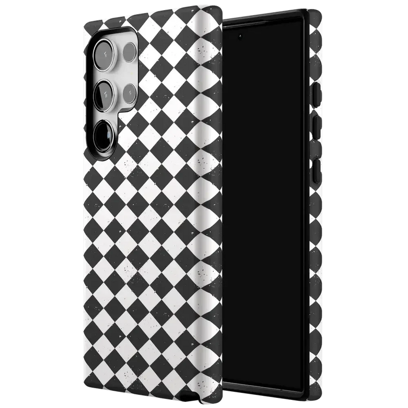 Salem's Hex | Black & White Checkered Case Phone Case get.casely 