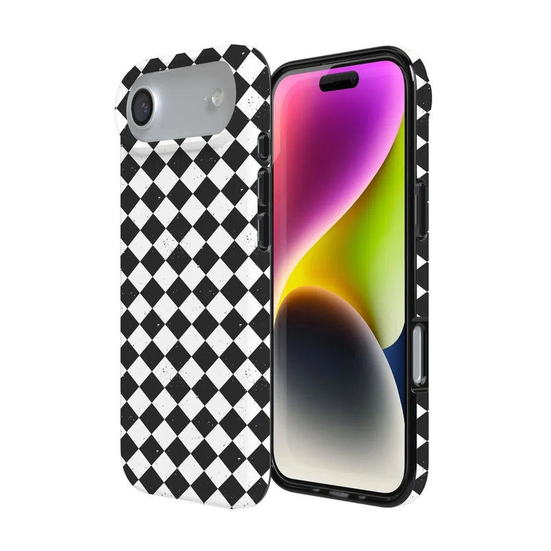 Salem's Hex | Black & White Checkered Case Phone Case get.casely 