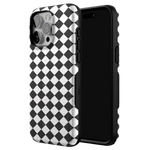 Salem's Hex | Black & White Checkered Case Phone Case get.casely 