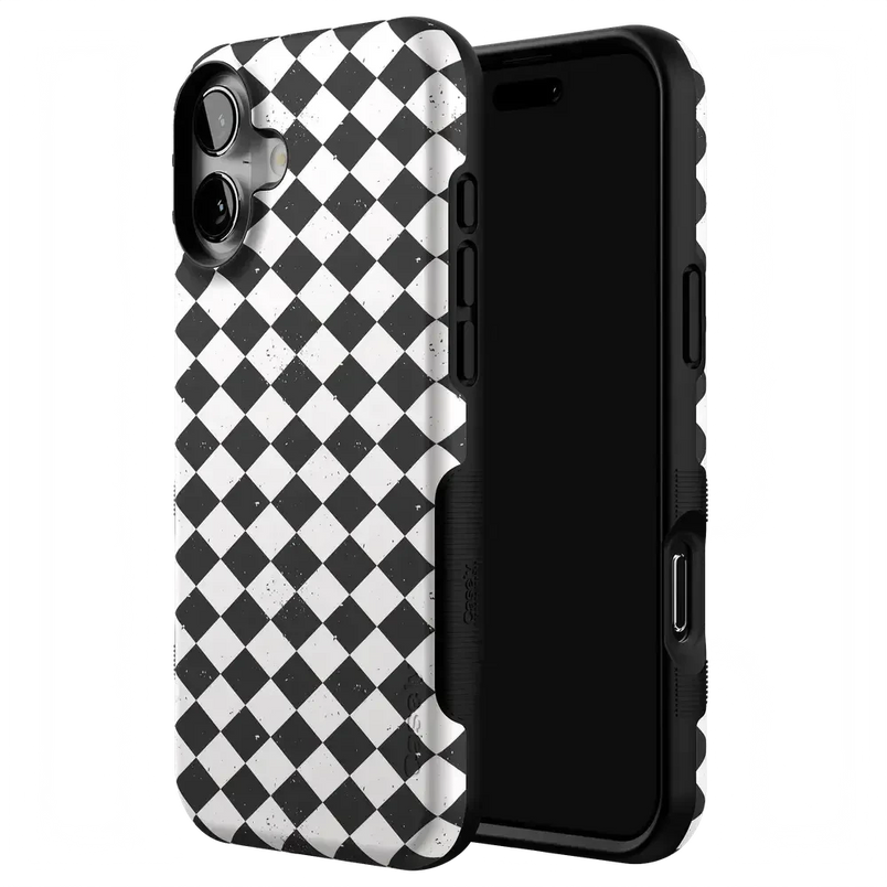 Salem's Hex | Black & White Checkered Case Phone Case get.casely 