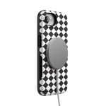 Salem's Hex | Black & White Checkered Case Phone Case get.casely 