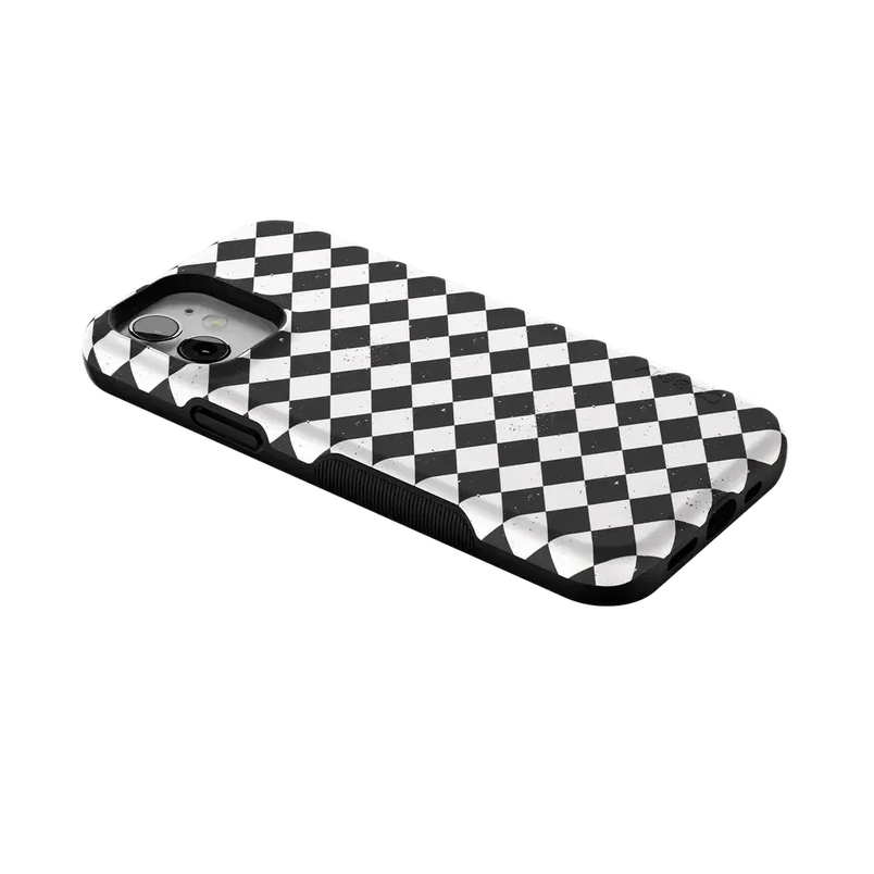Salem's Hex | Black & White Checkered Case Phone Case get.casely 