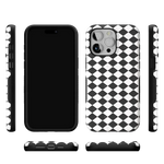 Salem's Hex | Black & White Checkered Case Phone Case get.casely 