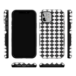 Salem's Hex | Black & White Checkered Case Phone Case get.casely 