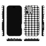 Salem's Hex | Black & White Checkered Case Phone Case get.casely 