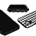 Salem's Hex | Black & White Checkered Case Phone Case get.casely 