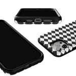 Salem's Hex | Black & White Checkered Case Phone Case get.casely 