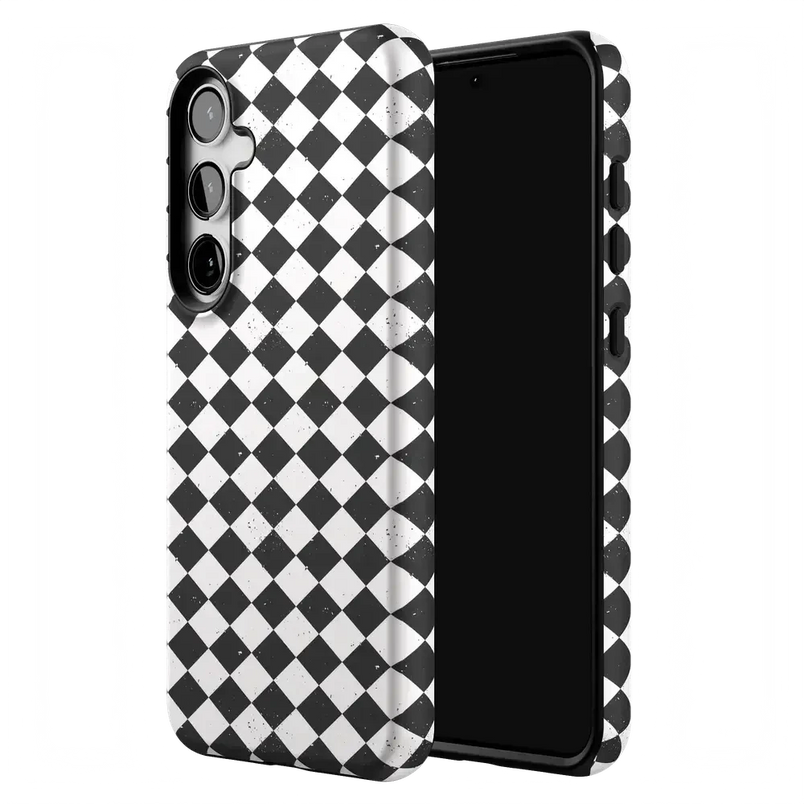 Salem's Hex | Black & White Checkered Case Phone Case get.casely 