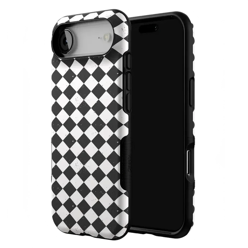 Salem's Hex | Black & White Checkered Case Phone Case get.casely 