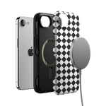 Salem's Hex | Black & White Checkered Case Phone Case get.casely 