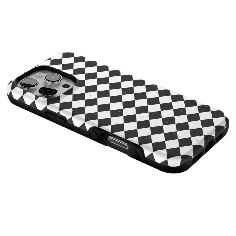 Salem's Hex | Black & White Checkered Case Phone Case get.casely 