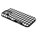 Salem's Hex | Black & White Checkered Case Phone Case get.casely 