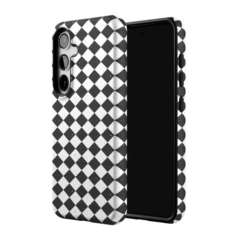 Salem's Hex | Black & White Checkered Case Phone Case get.casely 