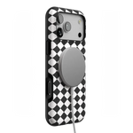 Salem's Hex | Black & White Checkered Case Phone Case get.casely 