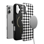 Salem's Hex | Black & White Checkered Case Phone Case get.casely 