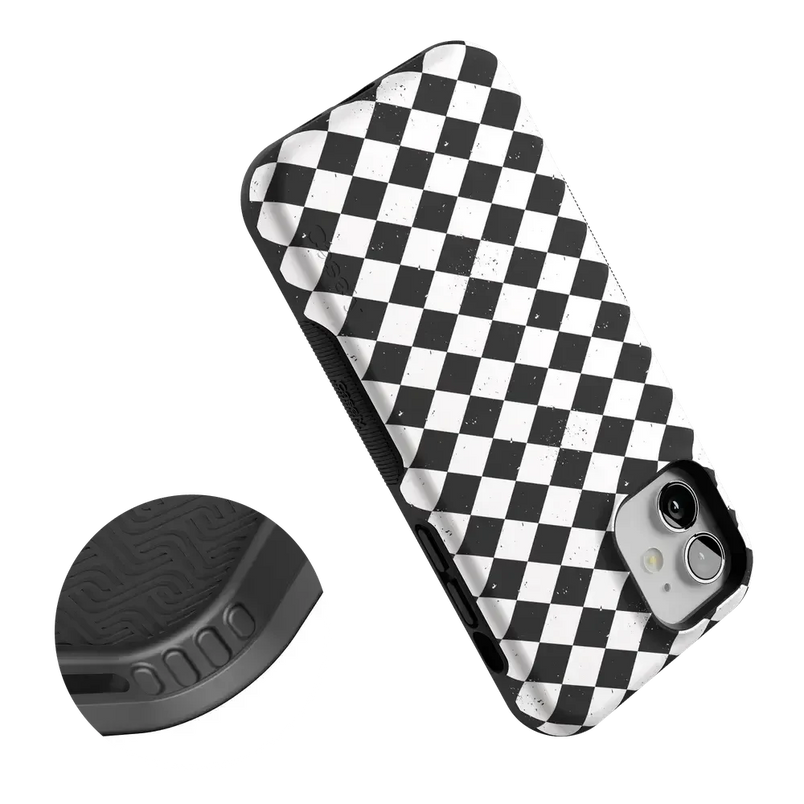Salem's Hex | Black & White Checkered Case Phone Case get.casely 