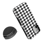 Salem's Hex | Black & White Checkered Case Phone Case get.casely 