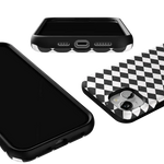 Salem's Hex | Black & White Checkered Case Phone Case get.casely 