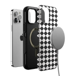 Salem's Hex | Black & White Checkered Case Phone Case get.casely 