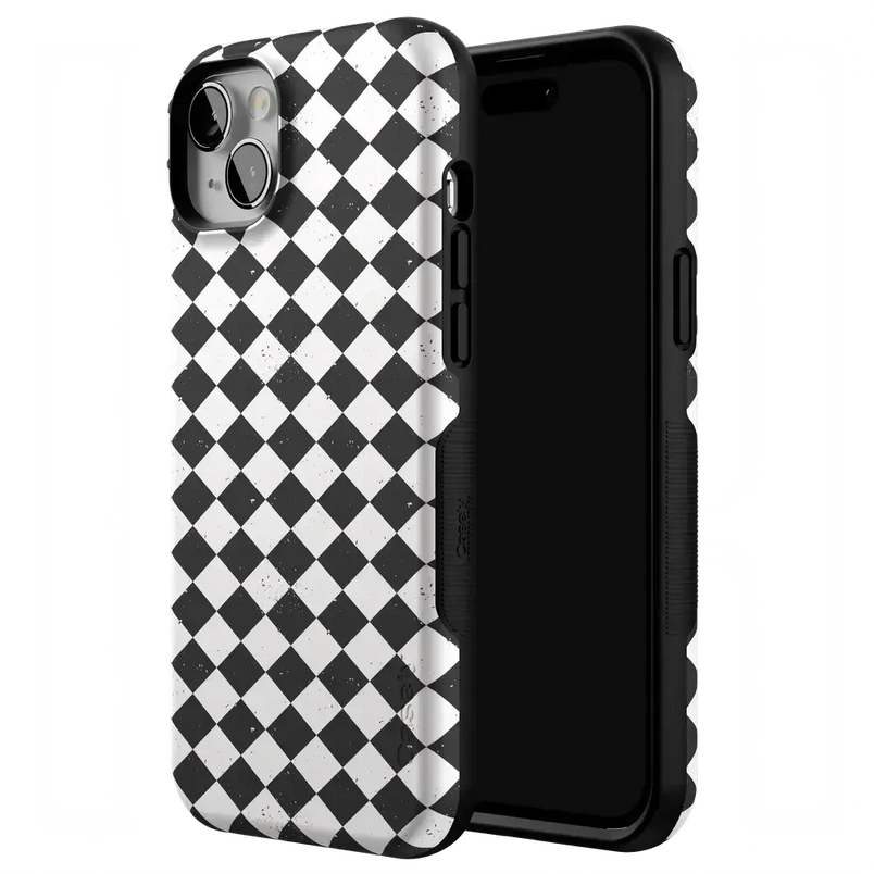 Salem's Hex | Black & White Checkered Case Phone Case get.casely 